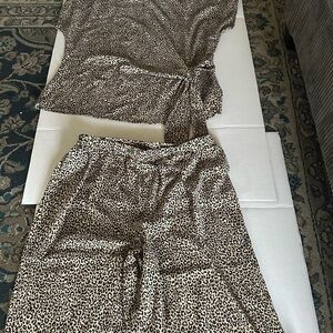 Michael Kors Leopard Print Blouse